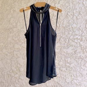 Bebe Zip-up Halter Top